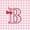 Pink White B, variant on jejeloiu Pink 3D Cartoon Initial R Twin Sheet Sets For Girls,Lovely Bowknot Cherry Bedding For Kids,3-Piece