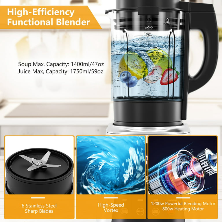 Powerful 4500-Watt Professional high speed Blender, Personal Blender for  Shakes and Smoothies, High-Power Blender for Juice, Soups, frozen drinks  and