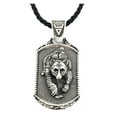 thumbnail image 2 of YANGJD Symbol Viking Jewelry Valknut Wolf Amulet Lion Bear Pendant Necklace Men Talisman Jewlery Accesorios, 2 of 2