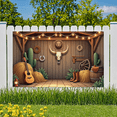 thumbnail image 4 of Vintage Western Decor Cowboy Skull Barn Backdrop for Birthday Party Photography Children Event Celebration, 4 of 9