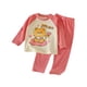 thumbnail image 1 of Odeerbi 1-7 Años Niños Niñas Pijama de Verano de Algodón de Manga Larga Con Camiseta Raglan Conjunto de Pantalones Suave Ropa de Dormir Estampada Conjunto de Pijama de Dos Piezas, 1 of 9