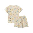 thumbnail image 4 of WIBACKER 3-12Y Girls Loose Pajamas for Little & Big Girls 2PC Set Thin Sleepwear Summer Short Sleeve Jammies - Bear, 4 of 9