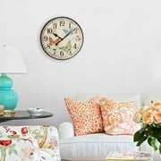 Westclox 12 Round Butterfly Wall Clock