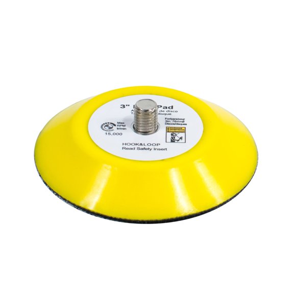 3"" Hook and Loop Sanding Backup Pad 5/16-24 Male Thread