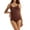 Coffee, variant on Eternatastic Women's Shapewear Bodysuit Tummy Control Body Shaper Seamless Sculpting Snatched Waist Body Suit