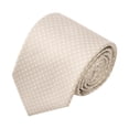 thumbnail image 2 of Jacob Alexander Men's Polka Dot Print Regular Length Neck Tie - Champagne, 2 of 7