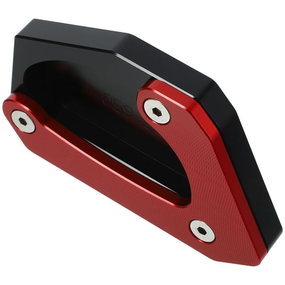 SEWCHICS Motorcycle Kickstand Plates Motorbike Side Stand Replacement Red 1Pack