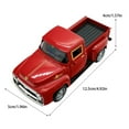 thumbnail image 4 of Vogacara Modelo de coche rojo 2-4 volquete camión rojo camión rojo camión volquete de juguete duradero niños pequeños modelo de camión Kits de construcción modelo Blanco, 4 of 6