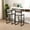 Gray, variant on MAYEERTY Gray Handwoven Bar Stools Set of 2 - with Back, Paper Rope Woven for Kitchen/Home/Office