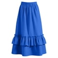 thumbnail image 5 of OGLCCG Maxi Skirts for Girls Casual Elastic High Waisted Ruffled Long Skirt Summer Boho A Line Flowy Swing Tiered Skirts with Pockets, 5 of 6