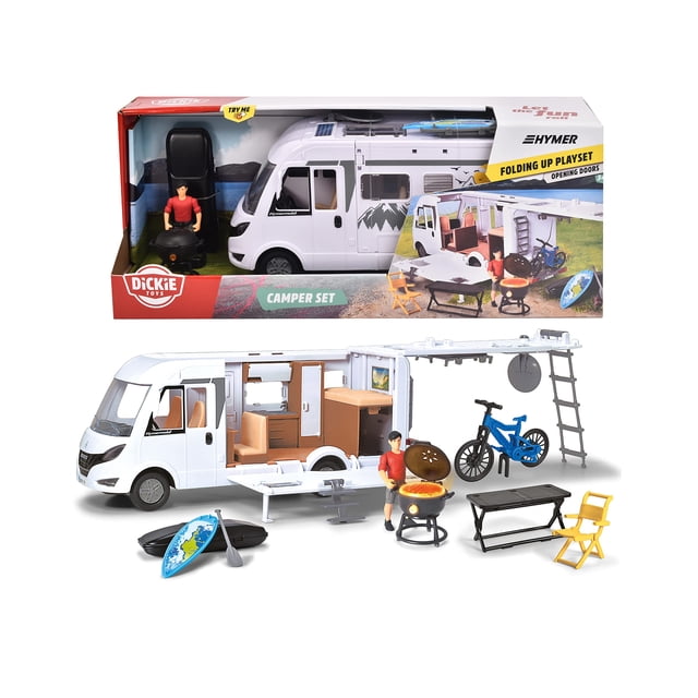 Camper de juguete Dickie Toys con licencia Hymer, luces y sonidos