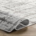 thumbnail image 5 of nuLOOM Annie Modern Crosshatch Abstract Area Rug, 2' 8" x 8', Runner, Annie Light Grey, 5 of 9