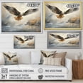 thumbnail image 4 of Designart "Silent Flight of the Seagull" Animals Canvas Print, 4 of 5