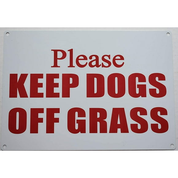 Keep Dog Off Lawn Sign