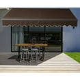 thumbnail image 6 of ALEKO 20' x 10' Retractable Motorized Black Frame Patio Awning, Brown Color, 6 of 6