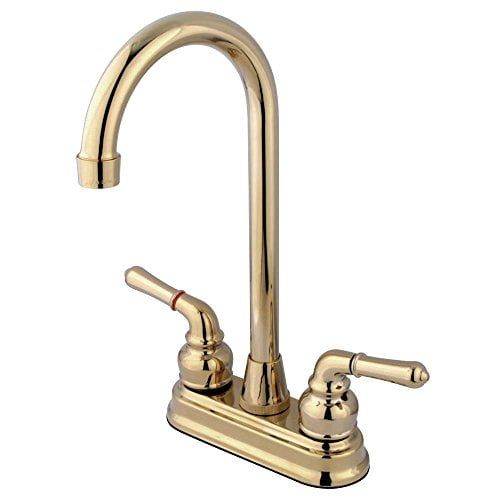 Kingston Laiton GKB492 Magellan Robinet de Bar de 4 Pouces, Laiton Poli
