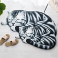 thumbnail image 3 of Joernso Door Mats Decorative Animal Shape Washable Adorable Sleeping Cat Doormat for Entryway, 3 of 8