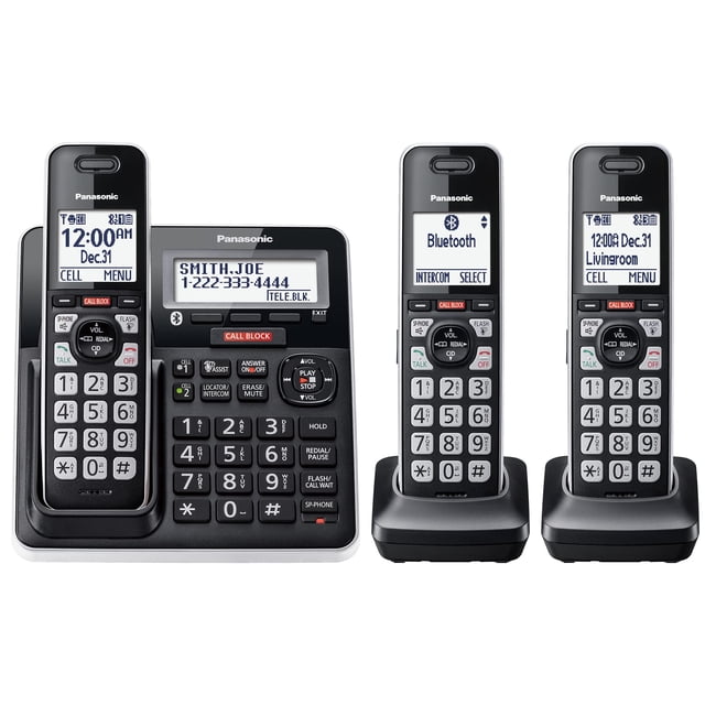 Teléfono inalámbrico Panasonic KX-TGF973B con bloqueo de llamadas y Bluetooth