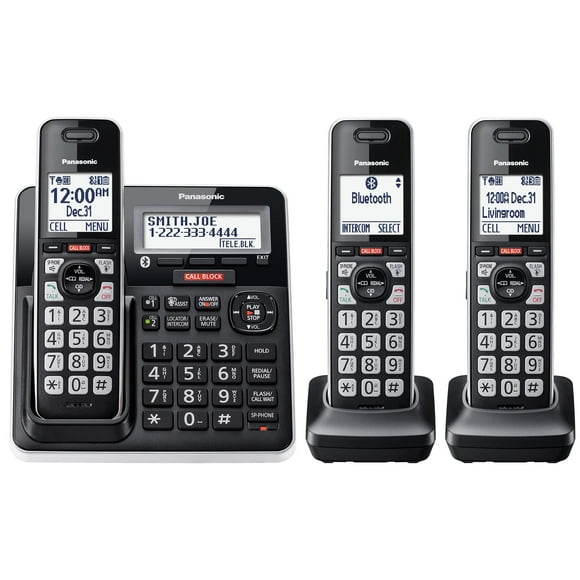 Teléfono inalámbrico Panasonic KX-TGF973B con bloqueo de llamadas y Bluetooth
