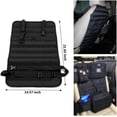 thumbnail image 2 of Organizador de respaldo de asiento de coche, protector de asiento de coche táctico Molle para panel de vehículo, ajuste universal (negro), 2 of 5