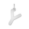 thumbnail image 1 of Diamond2Deal 14K Pendentif Lettre Bulle en Or Blanc pour Femmes, 1 of 3