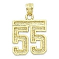 thumbnail image 1 of 10k Solid Gold Number Fifty Eight Necklace with 18" Rolo Chain, #58 Gold Charm Pendant Jewelry for Athletes, Sports Gifts for Him and Her, 1 of 5