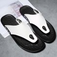 thumbnail image 2 of KBODIU Mens Sport Flip Flops Comfort Casual Thong Sandals Indoor Outdoor Sandals Summer Beach Flip Flop Lightweight Recovery Footwear for Reduces Pressure on Feet, Joints & Back White 40, 2 of 4
