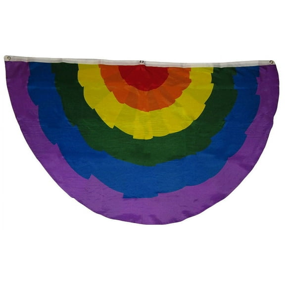 3x5 Rainbow Polyester Bunting Flag.