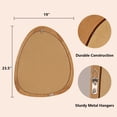 thumbnail image 6 of WallBeyond Irregular Natural Wood Frame Wall Mirror for Bathroom, Asymmetrical Home Wall Decor, 23.5 × 19 inch, 6 of 7