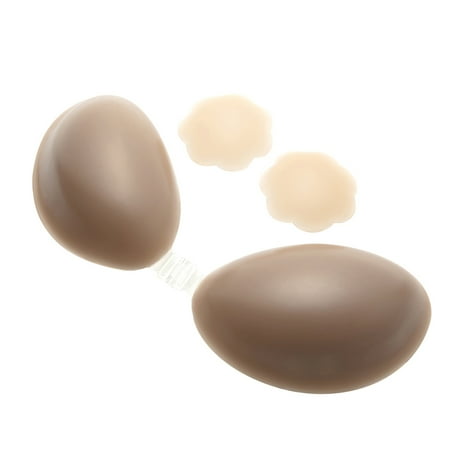 Invisible Bra Adhesive Bra Strapless Sticky Invisible Push up Wing-Shape Silicone Bra for Backless Dress with Nipple Covers