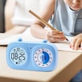 thumbnail image 2 of Visual Timer Clock, Time Management Tool, Cycle Timing, Silent, Rechargeable, 60 Blue, 2 of 8