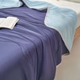 thumbnail image 4 of Soft Throw Blanket Two Color Quilt 150 * 110Cm Summer Quilt Single Thin Quilt Summer Nap Blanket. Throw Blanket Soft Blanket Cozy Blanket Decorative Blanket Couch Blanket Warm Blanket, 4 of 5