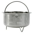 thumbnail image 3 of BUYISI Stainless Steel Steamer Basket Accessory For Instant Cooker With Silicone Handle Pressure Cooker Rice Steamer Basket 13.8cm, 3 of 7