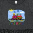 thumbnail image 4 of Inktastic I Love Trains Girls Toddler Dress, 4 of 5
