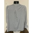 thumbnail image 4 of NY Collection Womens Petites Button Down Crew Neck Blouse, 4 of 6