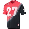 thumbnail image 2 of Men's Mitchell & Ness Eddie George Black/Scarlet Ohio State Buckeyes Name & Number Tie-Dye V-Neck T-Shirt, 2 of 3