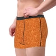 thumbnail image 2 of Pofeuu Orange Glitter Print Men’s Boxer Briefs, Moisture-Wicking Underwear, Regular,Trunk-X-Large, 2 of 5