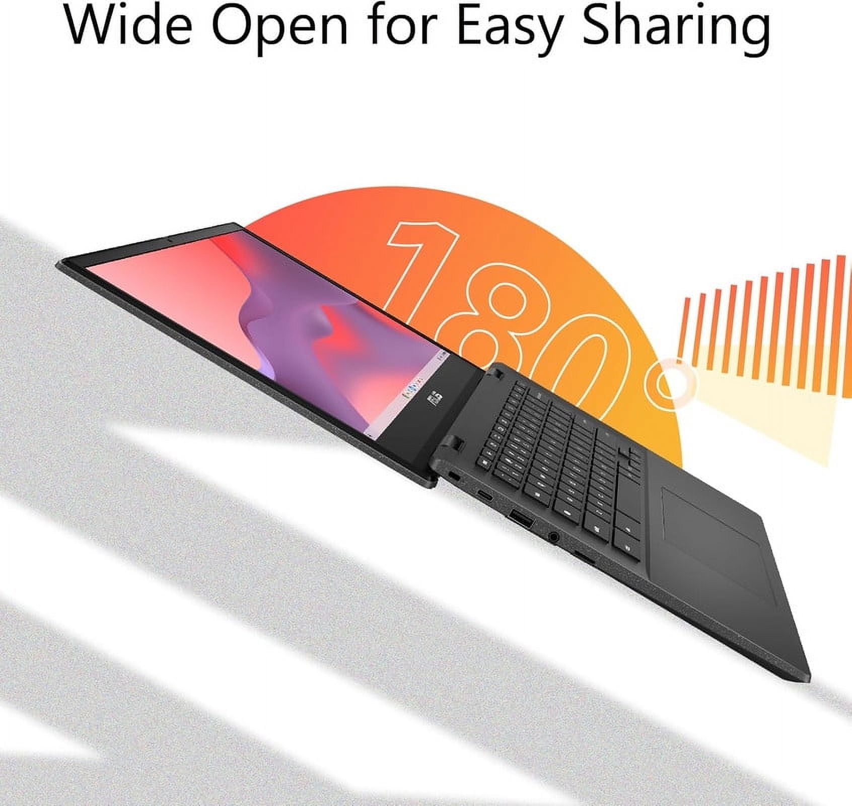 ASUS Chromebook CM1402 14" FHD Laptop,MediaTek Kompanio 520,4GB LPDDR4x-3600 MHz RAM,320GB Storage(64GB eMMC+256GB Micro SD),HD Webcam,WiFi 6,Bluetooth,Chrome OS,Gravity Gray