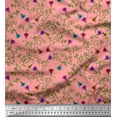 thumbnail image 1 of Soimoi Cotton Cambric Fabric Leaves & Floral Artistic Decor Fabric Printed Yard 56 Inch Wide, 1 of 3
