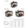 thumbnail image 2 of Farmhouse Rooster Small Toaster Cover 2 Slice, Kitchen Appliance Covers, Rustic Red Barn Windmill Sunflowers Toaster Oven Cover with Loop, Bread Machine Cover Polyester Dust Cover Protection, 2 of 4