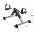 Foldable Under Desk Stationary Exercise Bike Arm Leg Foot Pedal