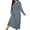 Navy, variant on Riecok Womens Winter Nightgowns Cute Printed Crewneck Long Sleeve Loungewear Soft Cozy Long Length Sleepwear