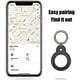 thumbnail image 2 of Paquete de 2 fundas protectoras para Airtag Finder con acabado mate, llavero de metal, soporte Compatible con Apple Air Tag (negro + verde), 2 of 5