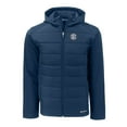 thumbnail image 2 of Men's Cutter & Buck  Navy SEC Gear Evoke Hybrid Eco Softshell Recycled Full-Zip Hoodie, 2 of 3
