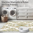 thumbnail image 5 of ODIKA 8'x10' Machine Washable Non-Slip Area Rug, Filigree showcasing Intricate Lacework High Traffic Rug with Pad, Brown, 665357, 5 of 8