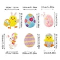 thumbnail image 4 of JHEHF Easter Bunnies Yard Decorations Outdoor Pack Of 6 Cute Rabbit Garden Signs with Stakes Holiday Welcome Signs for Patio Yard Garden Party Decor, 4 of 7