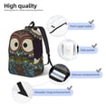 thumbnail image 5 of Daiia Boho Owl Vintage Canvas Backpack for Men and Women ,Hiking Backpack,Travel Laptop Bag for School,Large Capacity Backpack, 5 of 8