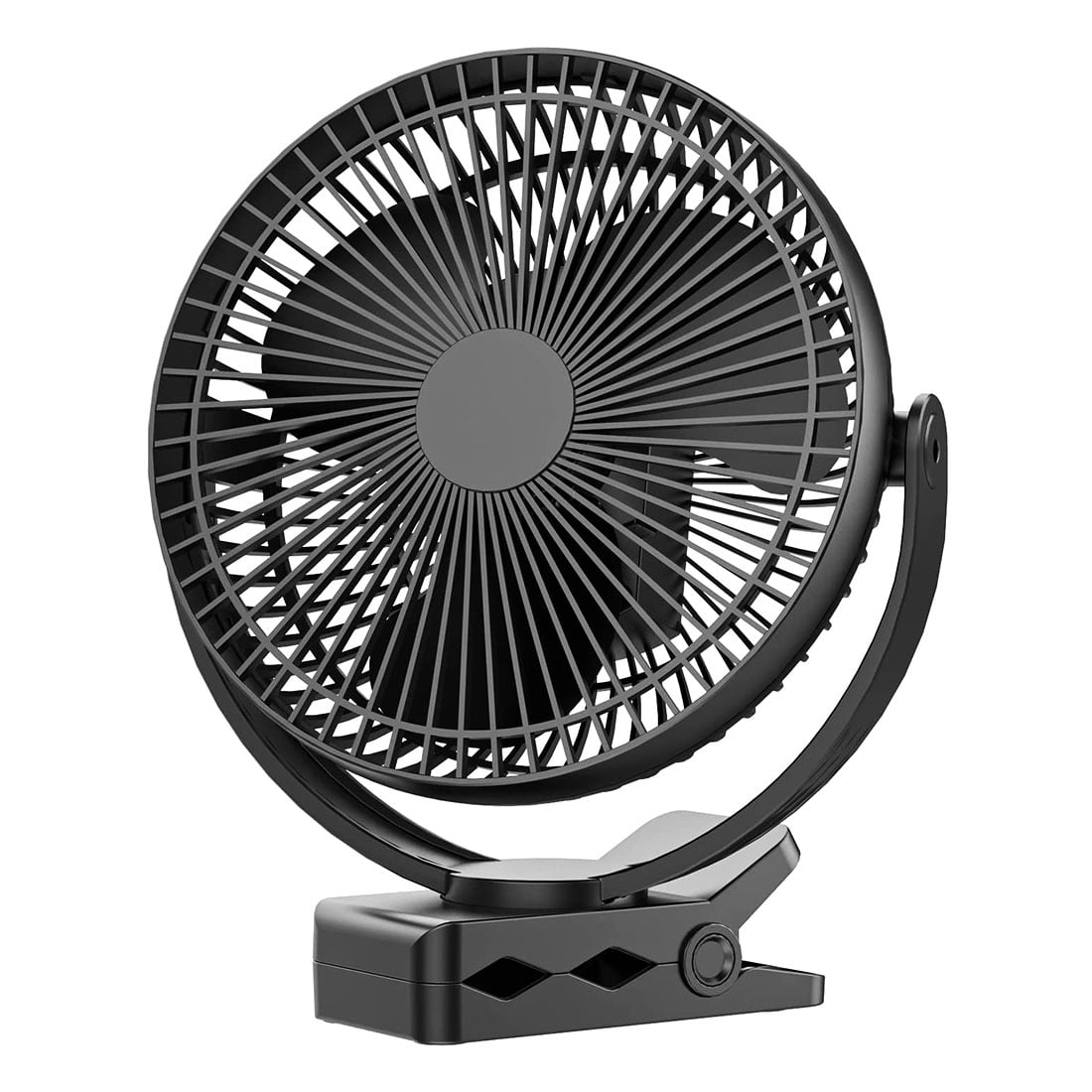 Clip Fan, 8 Inch Mini Quiet Desk Fan, USB Rechargeable Battery Operated