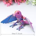 thumbnail image 2 of 3D Printed parrot,Flexible Joint Animal lacertid Figurines,Realistic Eyes, Home Office Decor,Fidget Toy for Adults Teens Boy Festival Gifts, 2 of 9