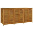 thumbnail image 2 of vidaXL Patio Storage Box Outdoor Lockable Storage Tool Chest Solid Wood Acacia, 2 of 33